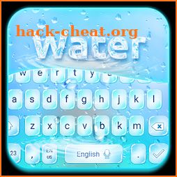 Water Glass Raindrop Keyboard Theme icon