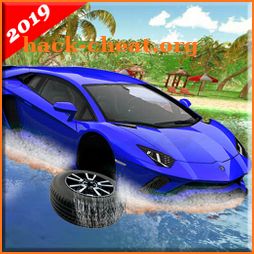 Water Surfing Floating Car Racing Game 2019 icon