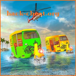 Water Surfing Tuk Tuk Rickshaw Game icon