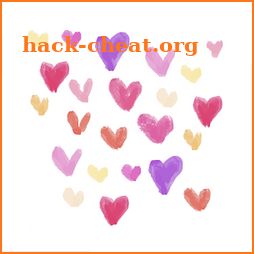Watercolor Love Heart Keyboard Stickers for Gboard icon
