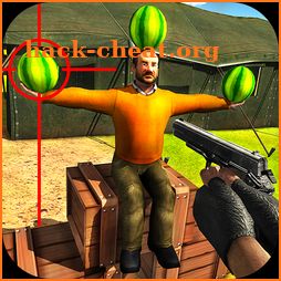 Watermelon shooting game 3D icon