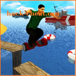 Waterpark Hoverboard Stunts surfing race 2019 icon