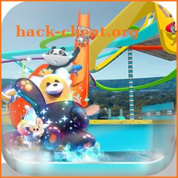 Waterpark io Animals 3D slide race game icon
