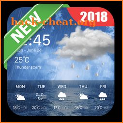 Weather Offline & Clock Widget 2018 icon