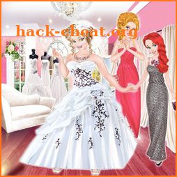 Wedding shopping mall game Princess bride dress up icon