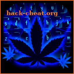 Weed Rasta Blue Keyboard Theme icon