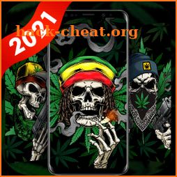 Weed Skull Live Wallpapers Themes icon