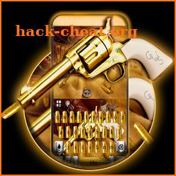 Western Gold Gun Keyboard Theme icon
