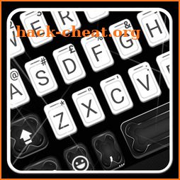 White Black Business Keyboard Theme icon