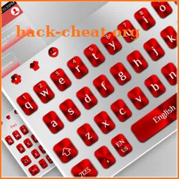 White Red Keyboard icon