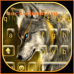 Wild Golden Wolf Keyboard Theme icon