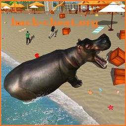 Wild Hippo Beach Attack Jungle Simulator icon