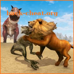Wild Lion vs Dinosaur: Island Battle Survival icon