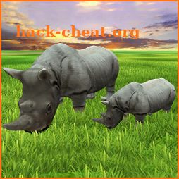 Wild Rhino Family Jungle Simulator icon
