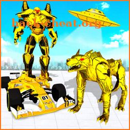 Wild Wolf Robot Transforming Flying Car Robot Game icon