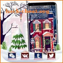 Winter House Snow Fall Launcher Theme icon