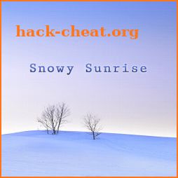 Winter Wallpaper Snowy Sunrise Theme icon