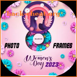 women's day photo frame 2023 icon