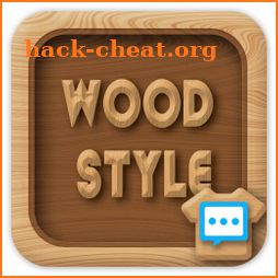Wood style skin for Next SMS icon