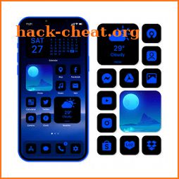 Wow Blue Dark Theme - HD Theme icon