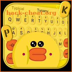 Yellow Cute Adorable Duck Keyboard Theme icon