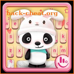 Yellow Cute Panda Rabbit Keyboard Theme icon