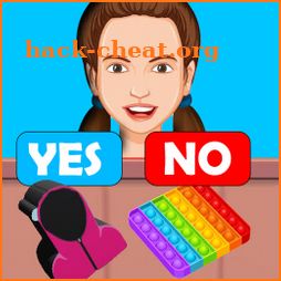 yes or no challenge fidget trading game icon