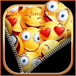 Zipper Smiley Emoji 3D Live Lock Screen Wallpapers icon