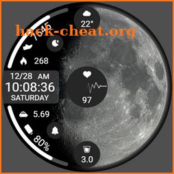 ZKin Watch Face Obsidian Moon icon