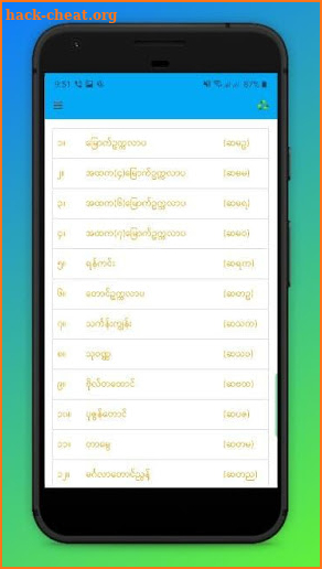 ေအာင္စာရင္း - Aungsayin screenshot