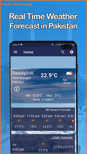 موسم کا حال جانیں - Pakistan Weather Forecast screenshot