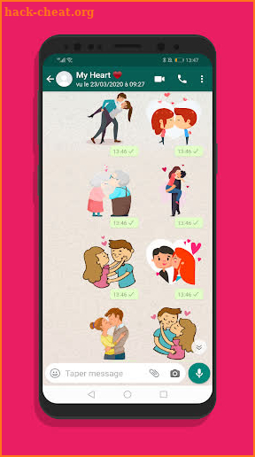 ملصقات الشفاه، قبلات الحب للواتساب - WhaStickerApp screenshot