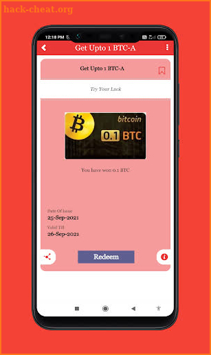 1 BTC-Get Bitcoins by Luck screenshot