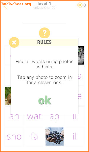 1 Clue: Words and Syllables screenshot