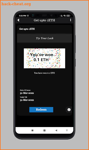 1 ETH - Get Ethereum By Luck screenshot