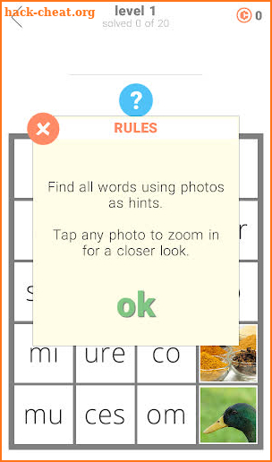 1 Pic 1 Clue: Word Search Game screenshot