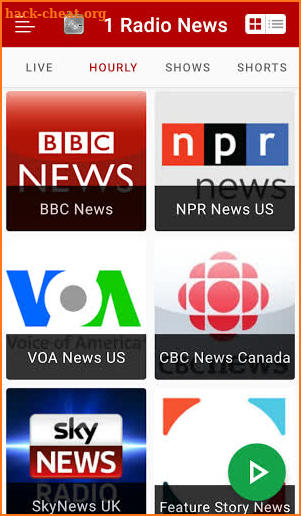 1 Radio News - Hourly, Podcasts, Live News screenshot