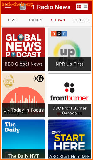 1 Radio News - Hourly, Podcasts, Live News screenshot