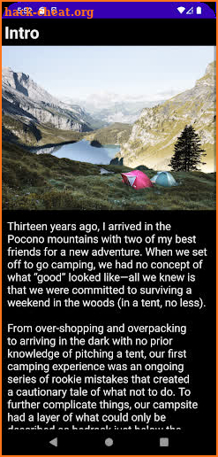 10 Camping Tips for Beginners screenshot