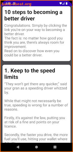 10 Driving Tips screenshot