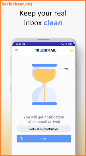 10 Minute Mail - Instant disposable email address screenshot