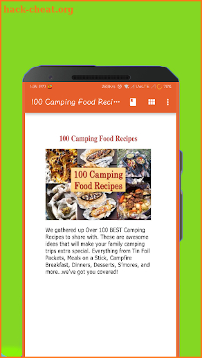 100 Camping Food Recipes screenshot