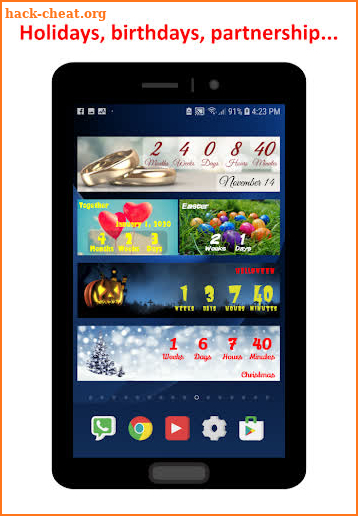 100 Countdowns - Widgets & App Counters screenshot