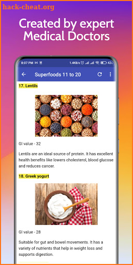 100 Diabetes Superfoods screenshot