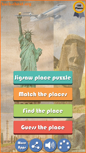 100 Famous Places Puzzle screenshot