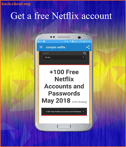 +100 Free Netflix Accounts and Passwords May 2018 screenshot