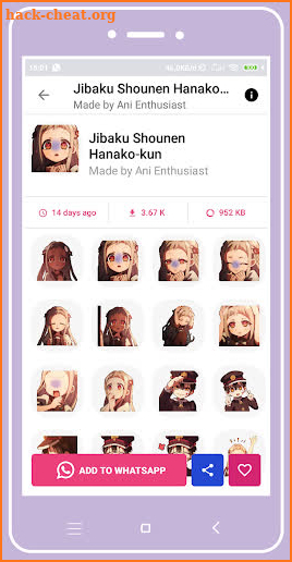 +1000 Anime Stickers For WhatsApp (WAStickerApps) screenshot