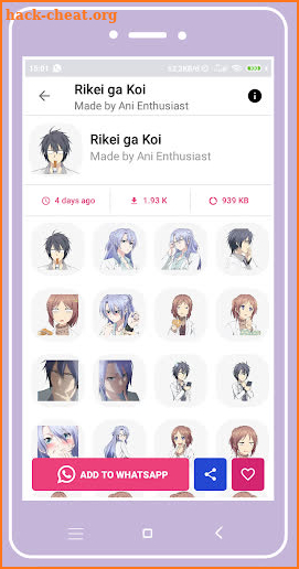 +1000 Anime Stickers For WhatsApp (WAStickerApps) screenshot
