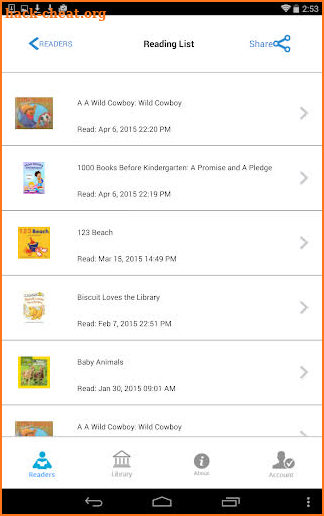 1000 Books Before Kindergarten screenshot
