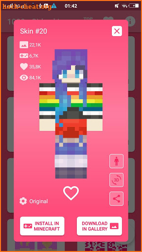 1000+ Girls Skins for Minecraft PE screenshot